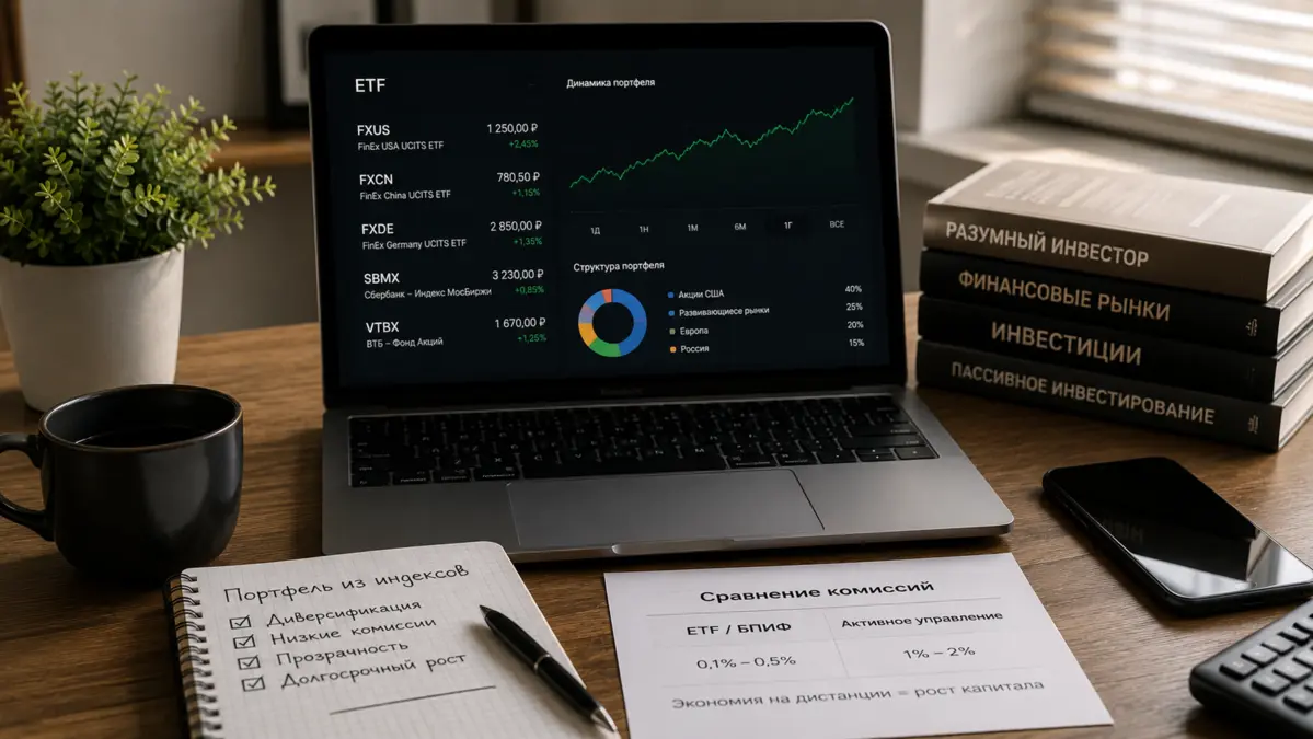 ETF и БПИФы. Как собрать портфель из индексов и не платить лишнего управляющим