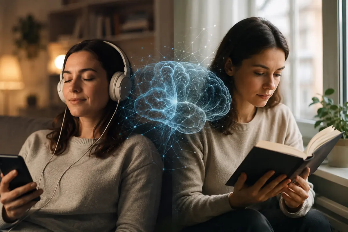 Аудиокниги или обычное чтение книг: что говорит нейробиология об усвоении информации