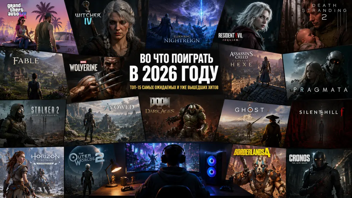 Во что поиграть в 2026-2027 году: топ-15 самых ожидаемых и уже вышедших хитов