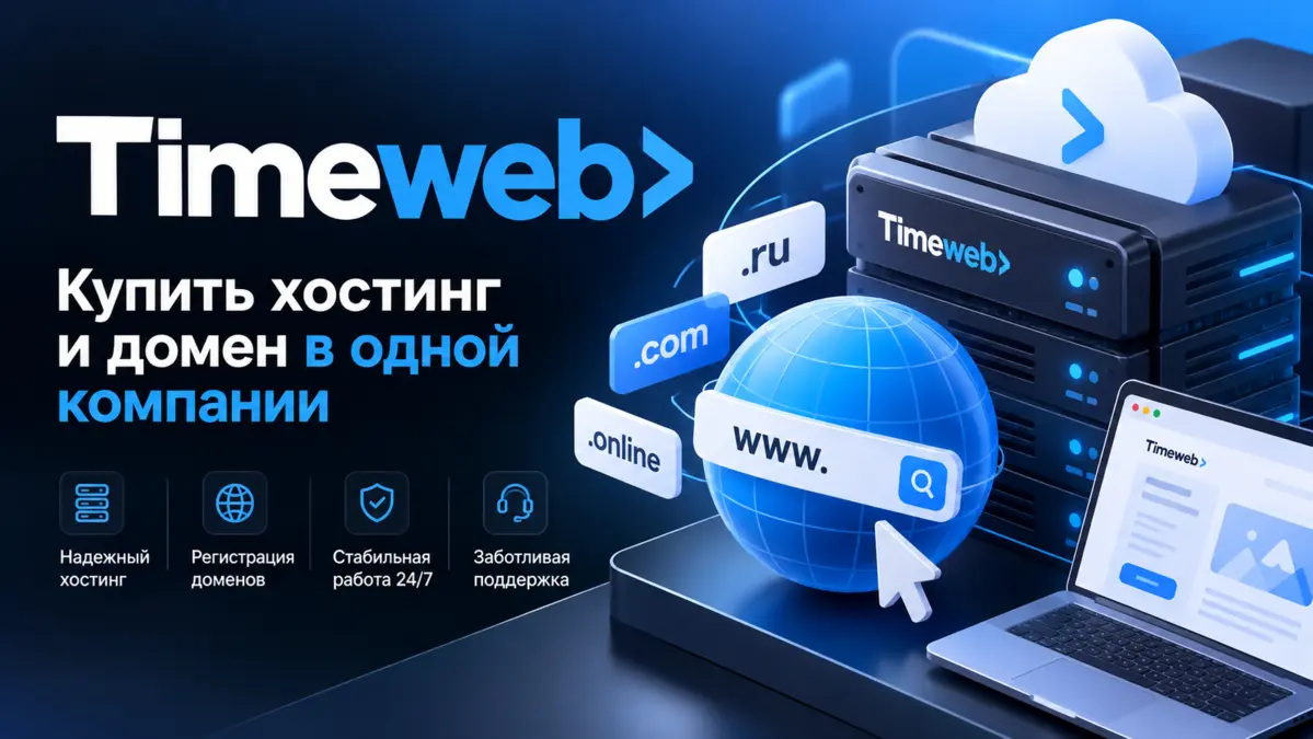 Хостинг и домен в Timeweb: надежный старт вашего сайта